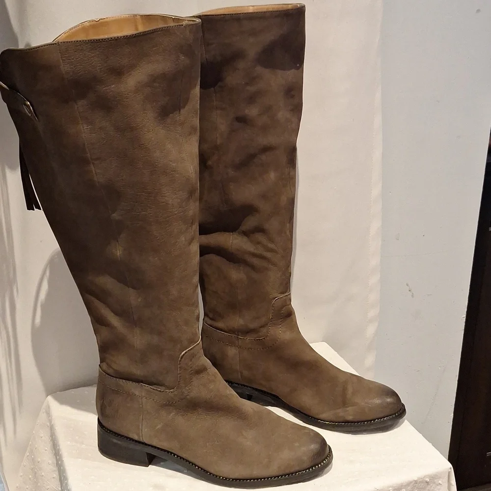 Franco Sarto Brenna Over the Knee Brown Boots Taupe Size 9